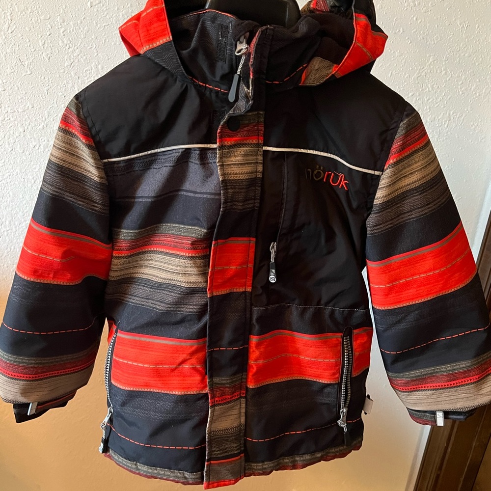 No Ruk, Boys Winter Coat, Multi Color, Size 6